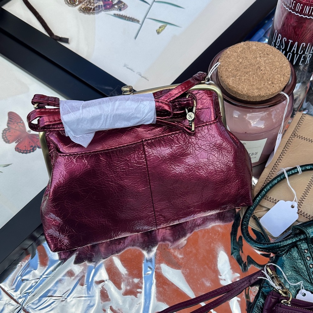 HOBO Burgundy Clutch! NWT
